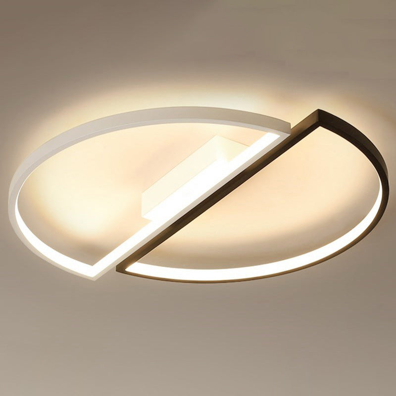 Modern Style Metal Geometric Flush Mount Ceiling Light for Bedroom Living Room