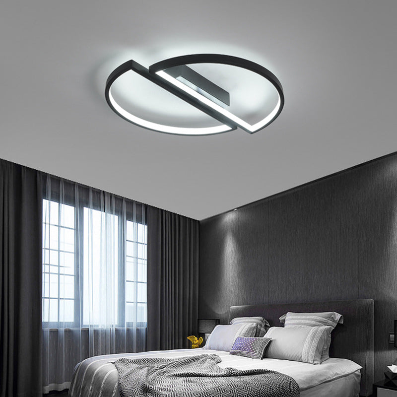 Modern Style Metal Geometric Flush Mount Ceiling Light for Bedroom Living Room