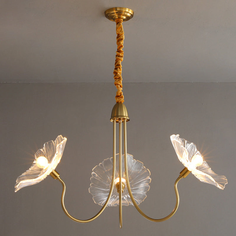 Luci del lampadario dell'isola cilindro moderni apparecchi di illuminazione lampadario in vetro con decorazione di uccelli