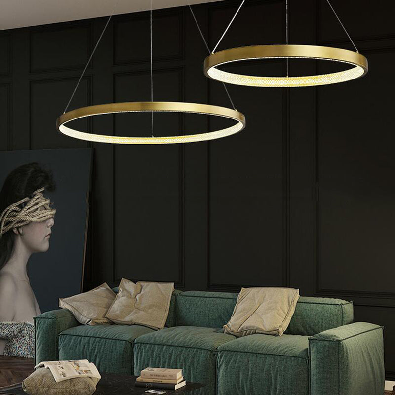 Metal Hanging Light Fixtures Postmodern Chandelier Pendant Light for Living Room