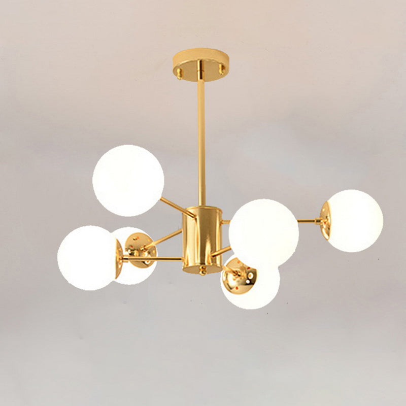 Globe Chandelier Light Fixture Modern Glass Pendant Lighting for Restaurant