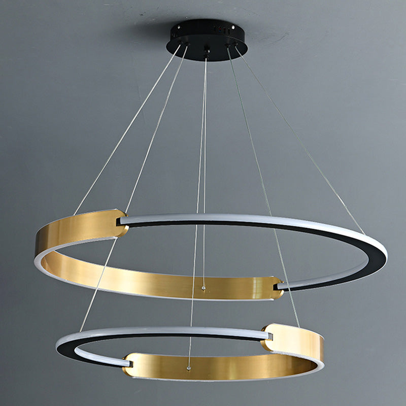 Postmodern Chandelier Pendant Light Round Suspension Light for Living Room Dining Room