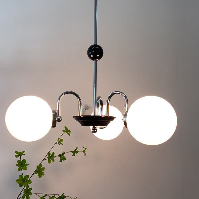 Globe Chandelier Light Fixture Modern Glass Pendant Lighting for Restaurant