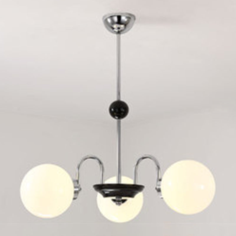 Globe Chandelier Light Fixture Modern Glass Pendant Lighting for Restaurant