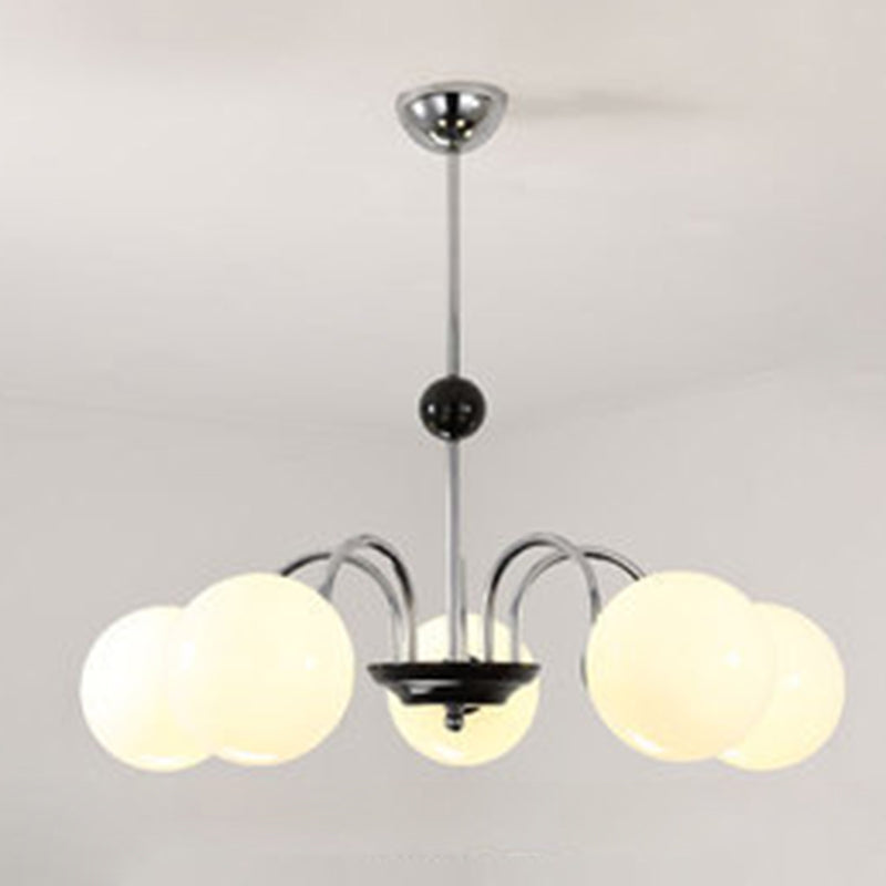 Globe Chandelier Light Fixture Modern Glass Pendant Lighting for Restaurant