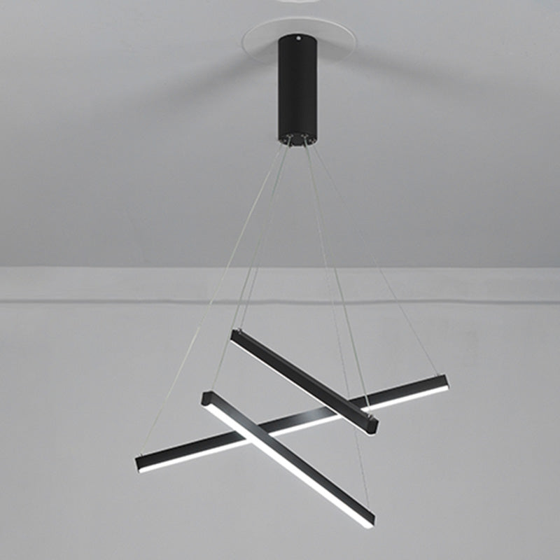 Lámpara de colgar LED simplicidad lámpara de araña Luz para sala de estar comedor