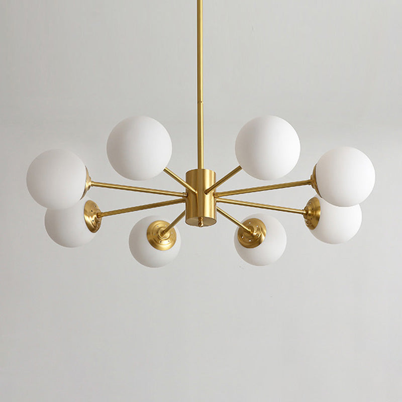 Globe Chandelier Light Fixture Modern Simplicity Crystal Pendant Lighting for Restaurant