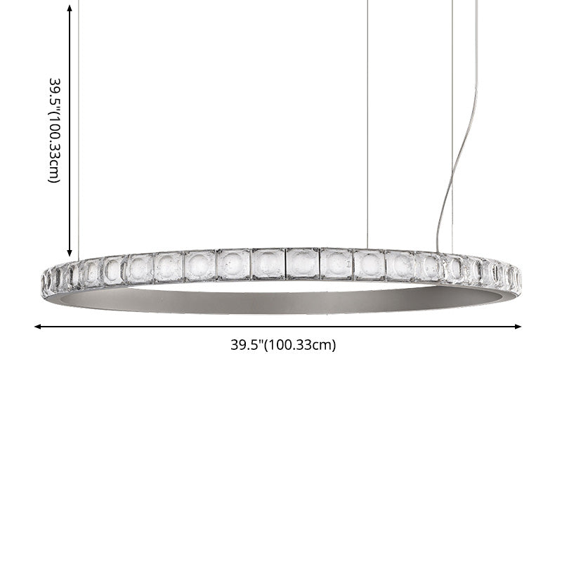 Metal Chandelier Modern Simplicity Chandelier Light Fixture for Living Room Bedroom