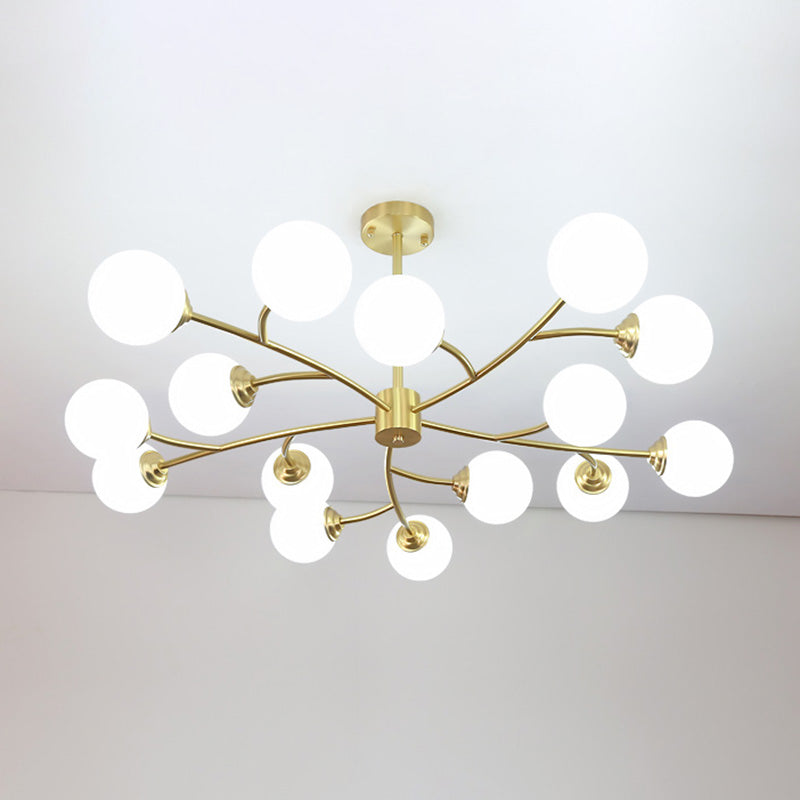 Lampada lampadina a globo Illuminazione a sospensione moderna in vetro bianco per il ristorante