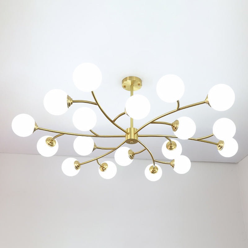 Lampada lampadina a globo Illuminazione a sospensione moderna in vetro bianco per il ristorante