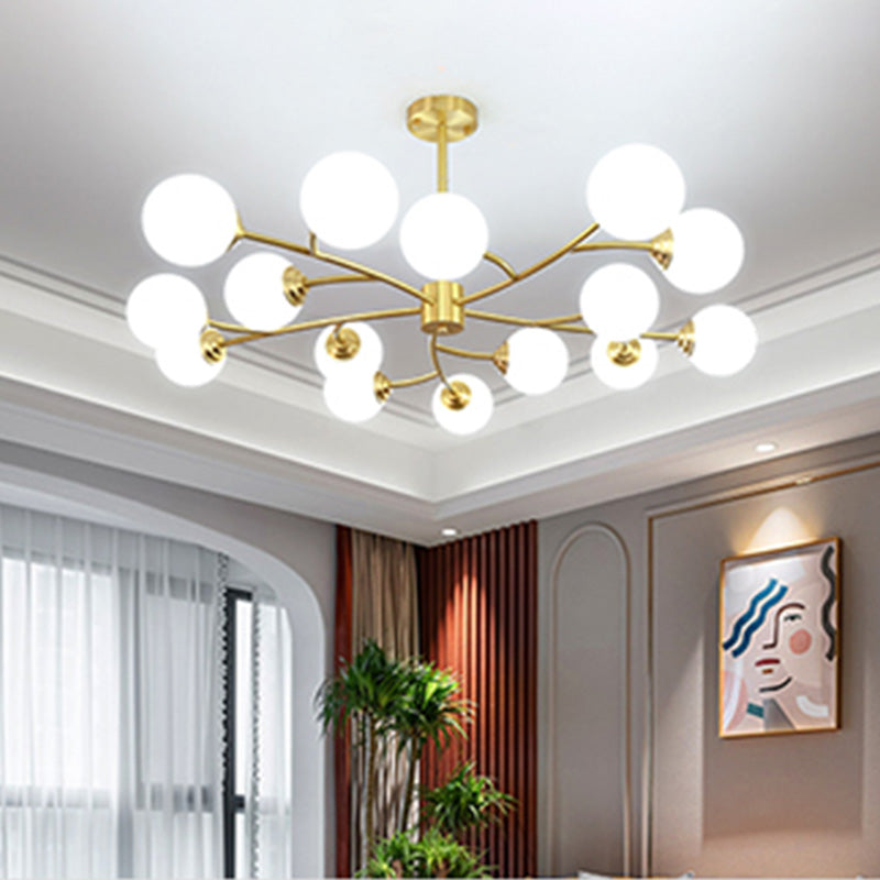 Lampada lampadina a globo Illuminazione a sospensione moderna in vetro bianco per il ristorante