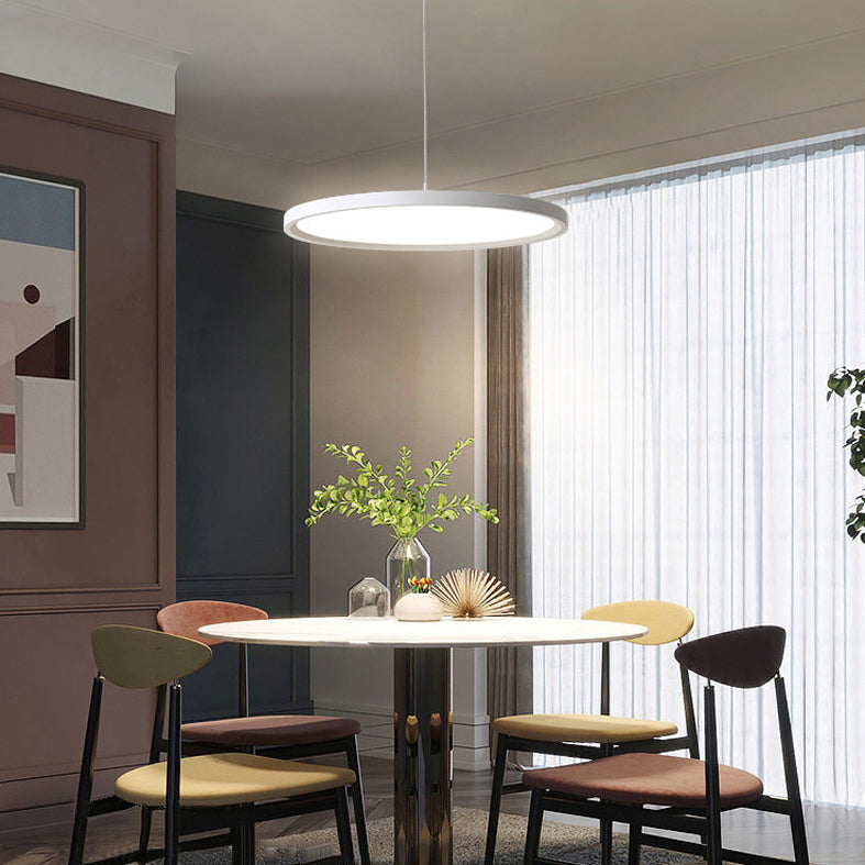Contemporary Simple Style One Light LED Pendant Lighting for Study Room