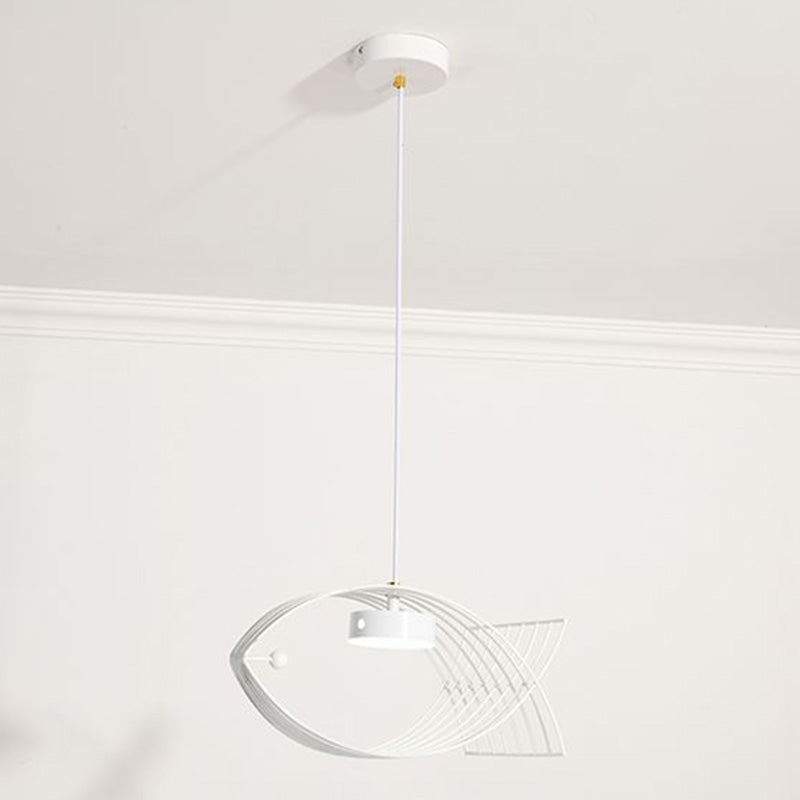 Forme de poisson en une lumière Lumière Light Atest de suspension LED moderne Éclairage d'éclairage pour la cuisine