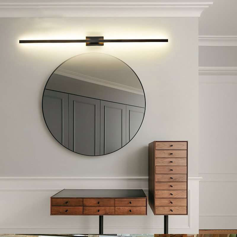Metal Linear Wall Lighting Fixture Minimalist-Style LED Wall Light Sconce for Room