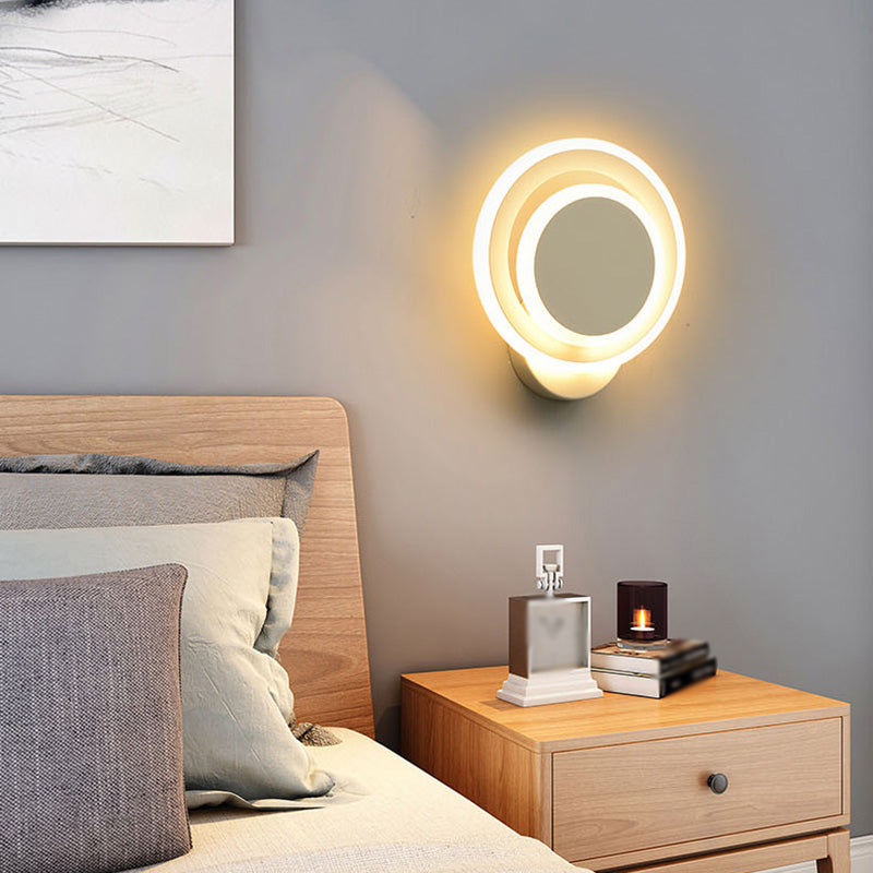 Sonded Bedroom Luz Luz Luz Led Metal Minimalista Montaje de pared Luz de luz de luz