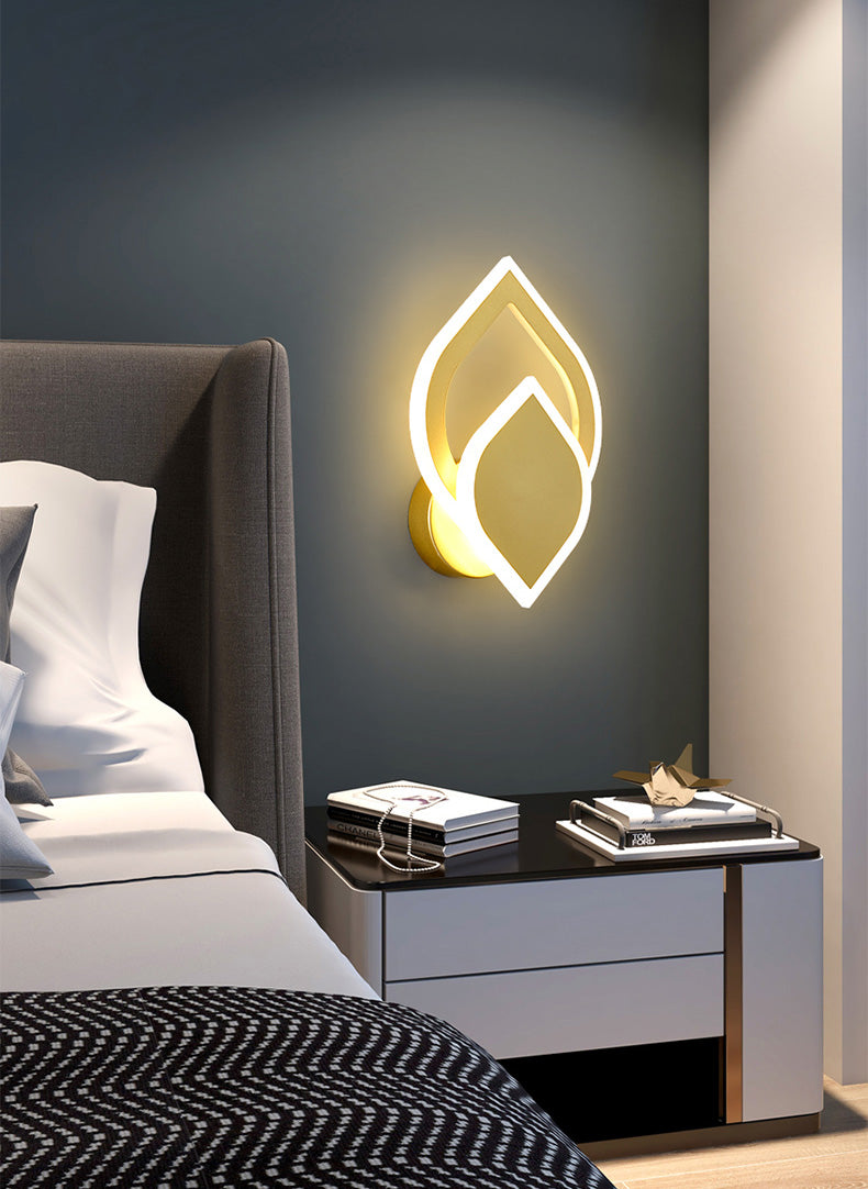 Sonded Bedroom Luz Luz Luz Led Metal Minimalista Montaje de pared Luz de luz de luz