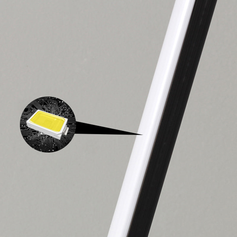 Lámpara de mesa geométrica minimalista Metal Bedside Led Nightsand Light in Black