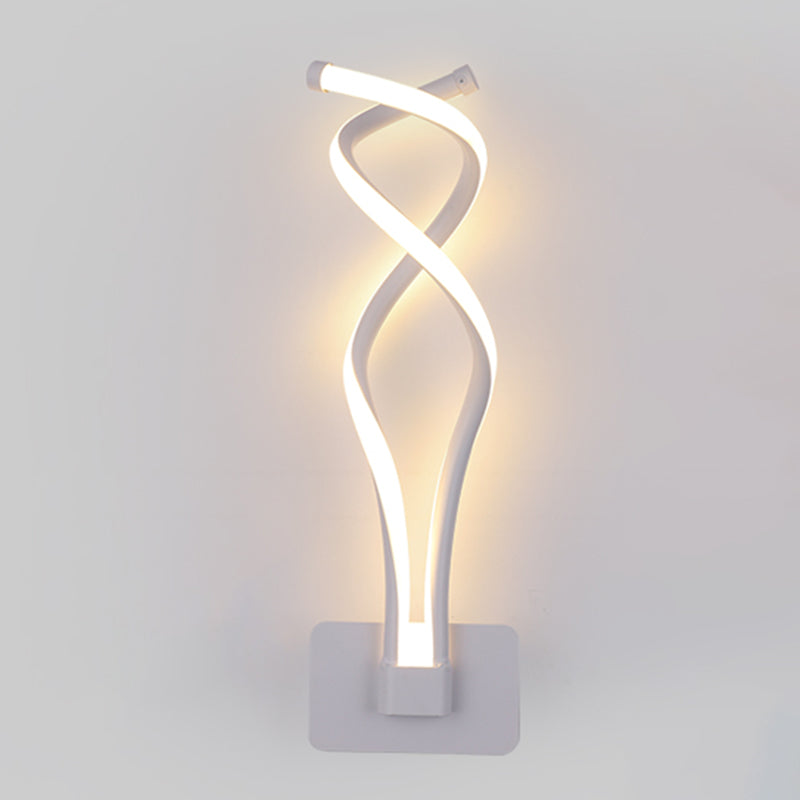 Metal Twist Sconce Light Fixture Modern Style LED Wall Mount Light Fixture for Bedroom