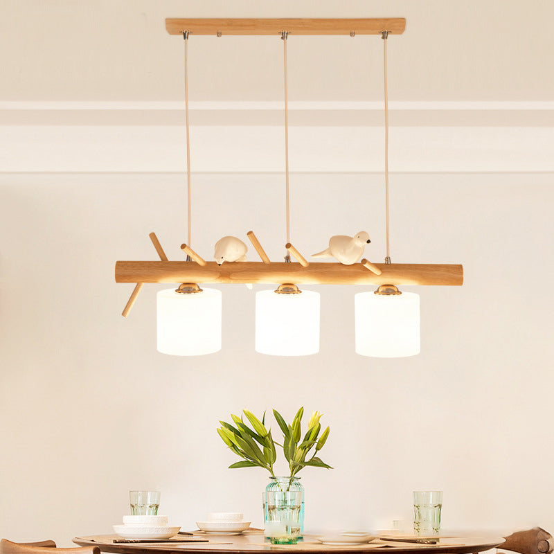 Lampada lampadina a globo Illuminazione a sospensione moderna in vetro bianco per il ristorante