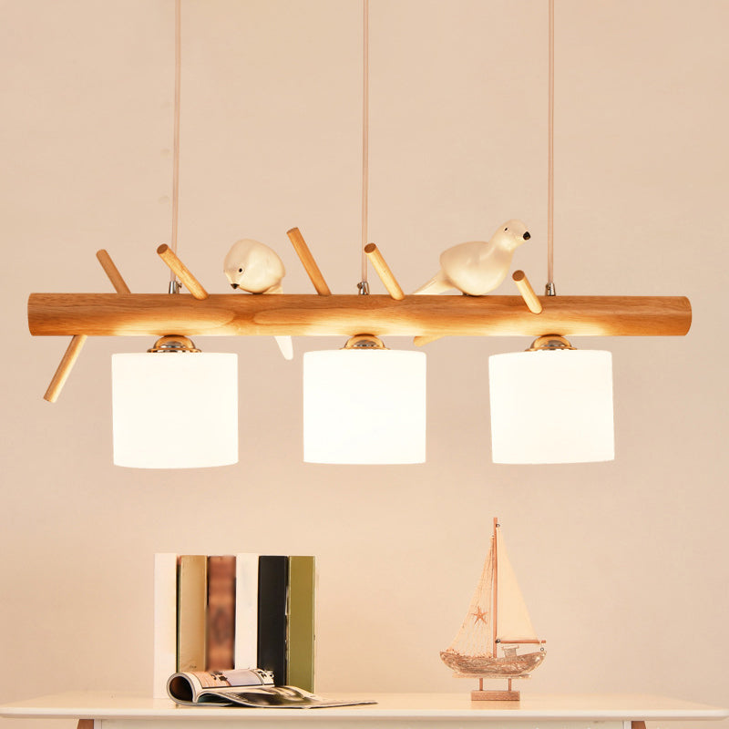 Lampada lampadina a globo Illuminazione a sospensione moderna in vetro bianco per il ristorante