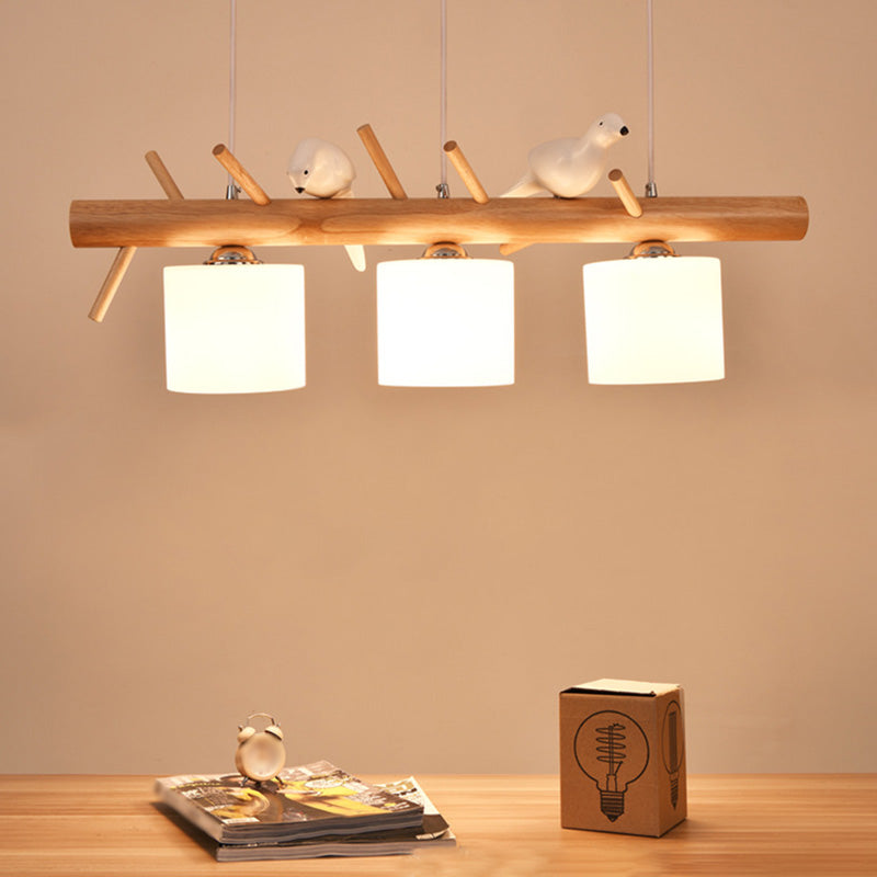 Lampada lampadina a globo Illuminazione a sospensione moderna in vetro bianco per il ristorante