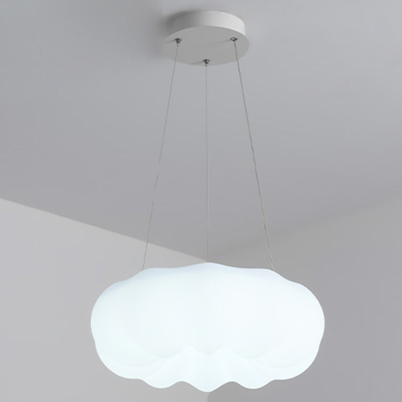 Luz de colgante de nubes blancas 1 iluminación de suspensión de blub para comedor para comedor
