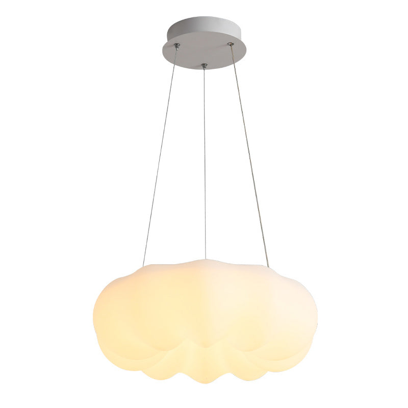 Luz de colgante de nubes blancas 1 iluminación de suspensión de blub para comedor para comedor
