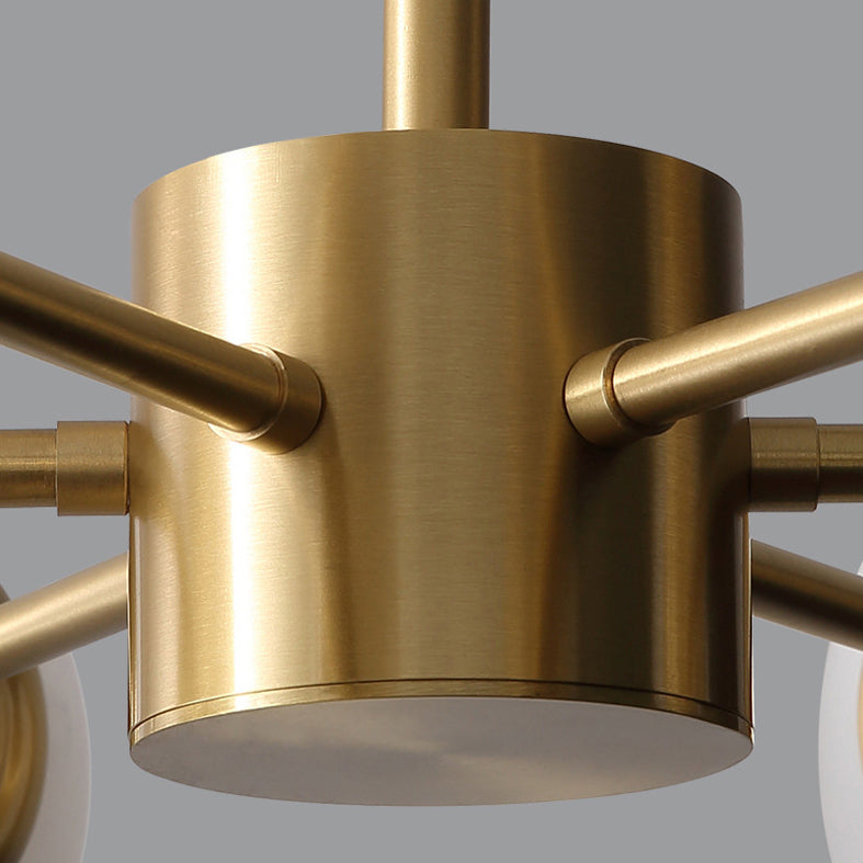 Globe Chandelier Light Fixture Modern Simplicity Crystal Pendant Lighting for Restaurant