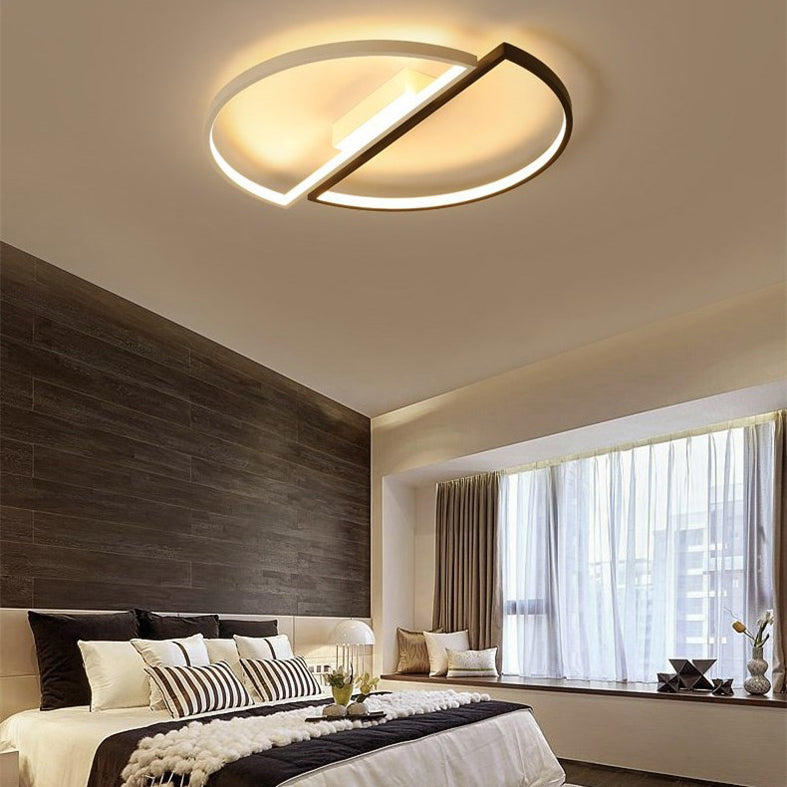 Modern Style Metal Geometric Flush Mount Ceiling Light for Bedroom Living Room