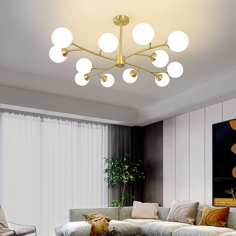 Lampada lampadina a globo Illuminazione a sospensione moderna in vetro bianco per il ristorante