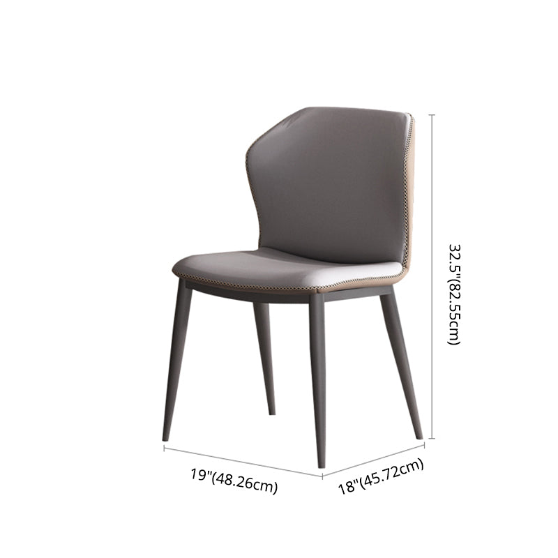 Minimalist Style Dining Table with White Fixed Table and Pedestal Base for Home Use