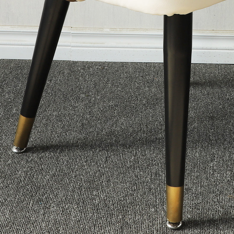 Modern Dining Room Set Standard Height with Sintered Stone Top and Gold Legs Formal Table Set