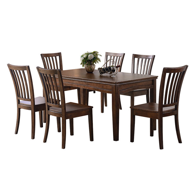 Traditional Solid Wood Dining Set Standard Height wth 4 Legs Base Dining Room Set
