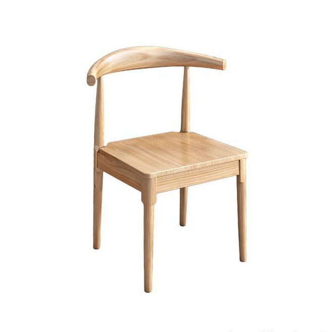 Minimalist Solid Wood Dining Set Standard Height with 4 Legs Base Dining Room Set for Home Use