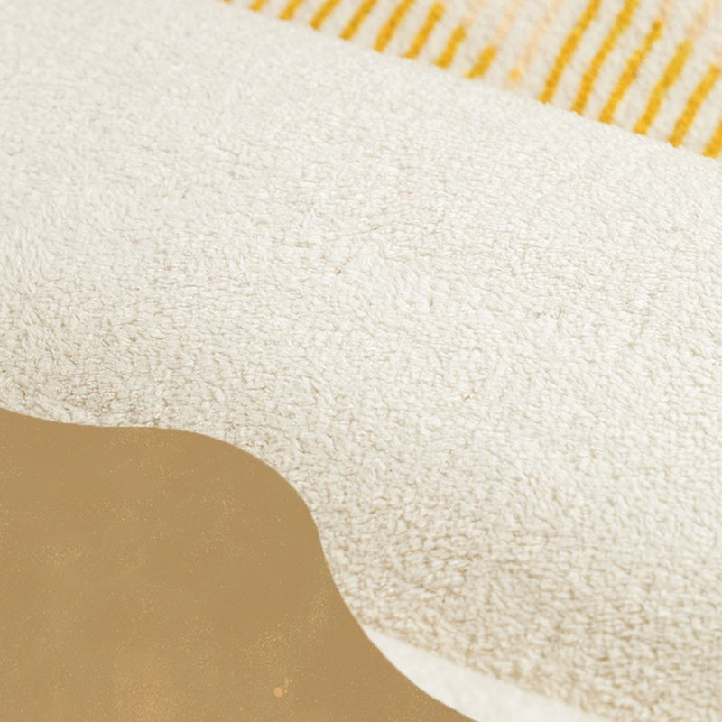 Creative Area Carpet Trendy Striped Print Area Rug Polyster Non-Slip Backing Rug for Living Room