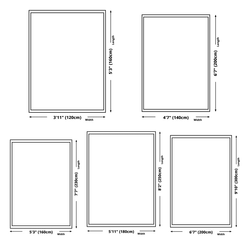 Artistic Carpet Modern Indoor Rug Washable Polyster Stain Resistant Area Carpet for Living Room