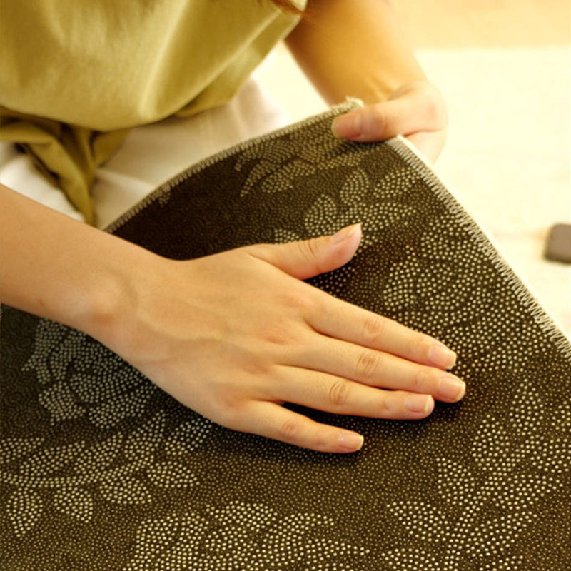 Modern Color Block Rug Polyester Beige Area Carpet Non-Slip Backing Rug for Living Room