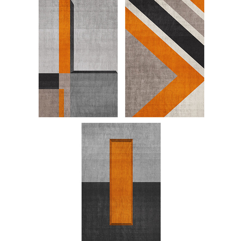 Luxury Geometric Print Carpet Polyester Indoor Rug Non-Slip Backing Area Carpet for Living Room