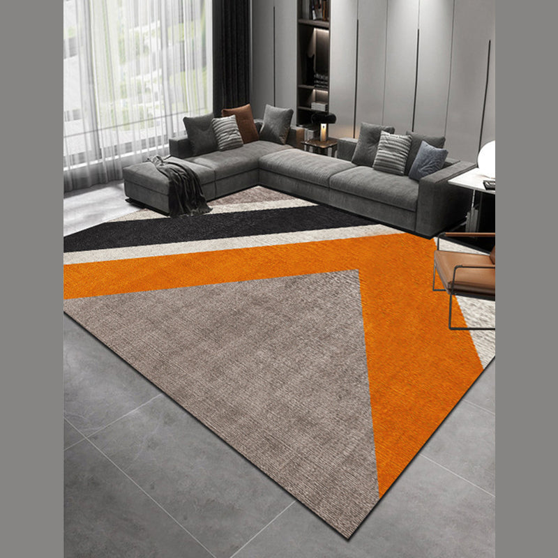 Luxury Geometric Print Carpet Polyester Indoor Rug Non-Slip Backing Area Carpet for Living Room