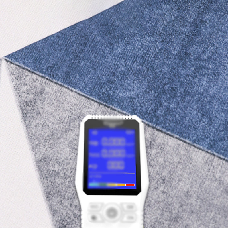 Stylish Grey Area Rug Modern Polyester Color Block Area Carpet Anti-Slip Rug for Living Room