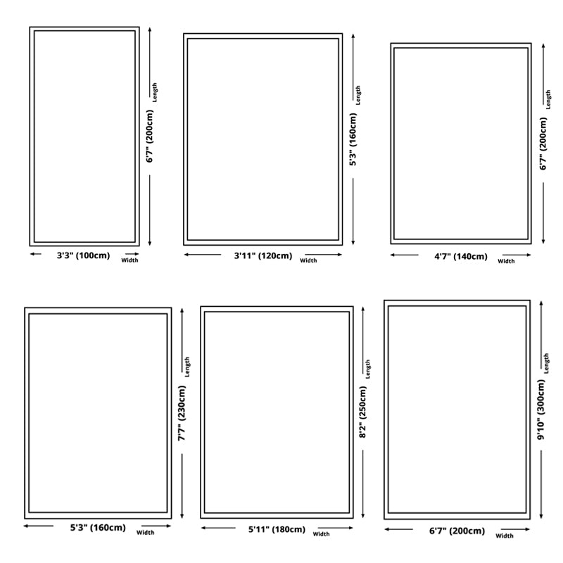 Leisure Area Carpet Modern Geometric Printed Rug Washable Polyester Non-Slip Carpet for Home Decor