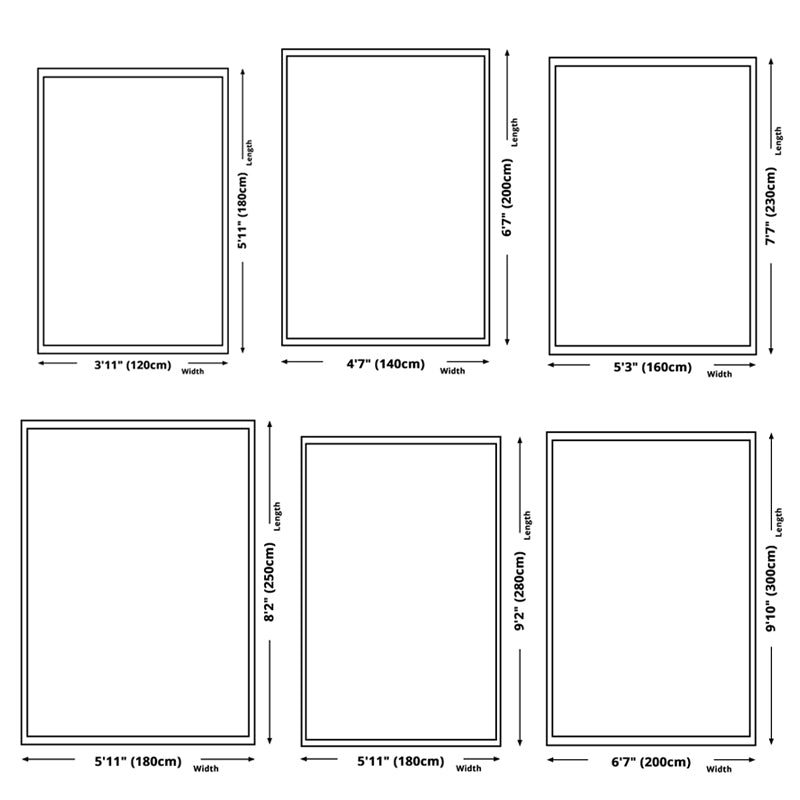 Bold Geometric Print Carpet Area Rug Stain Resistant Polyster Washable Rug for Living Room