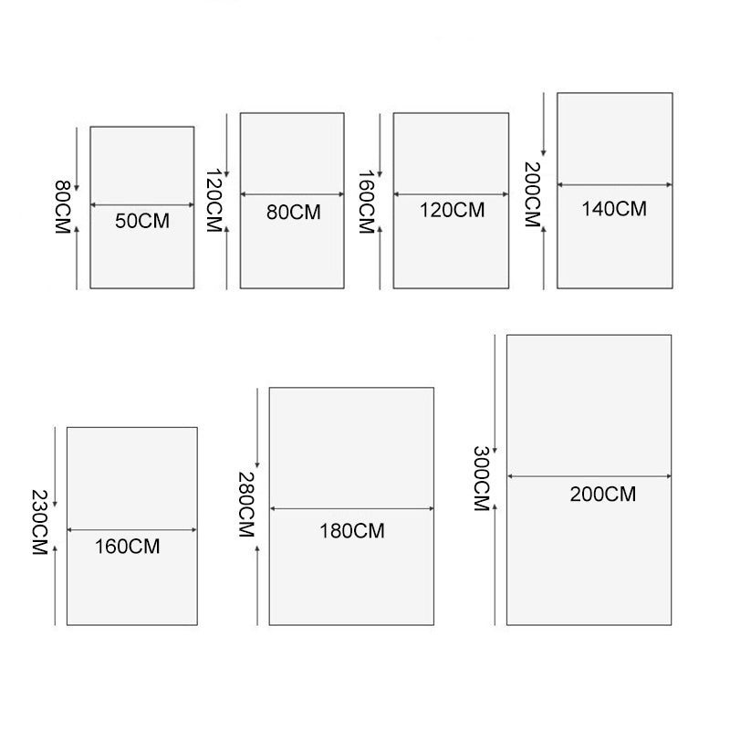 Bold Geometric Print Carpet Area Rug Stain Resistant Polyster Washable Rug for Living Room