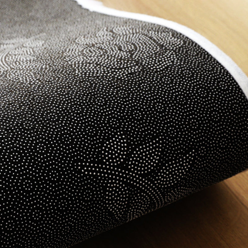 Beige Nordic Area Carpet Polyester Graphic Rug Non-Slip Backing Rug for Living Room