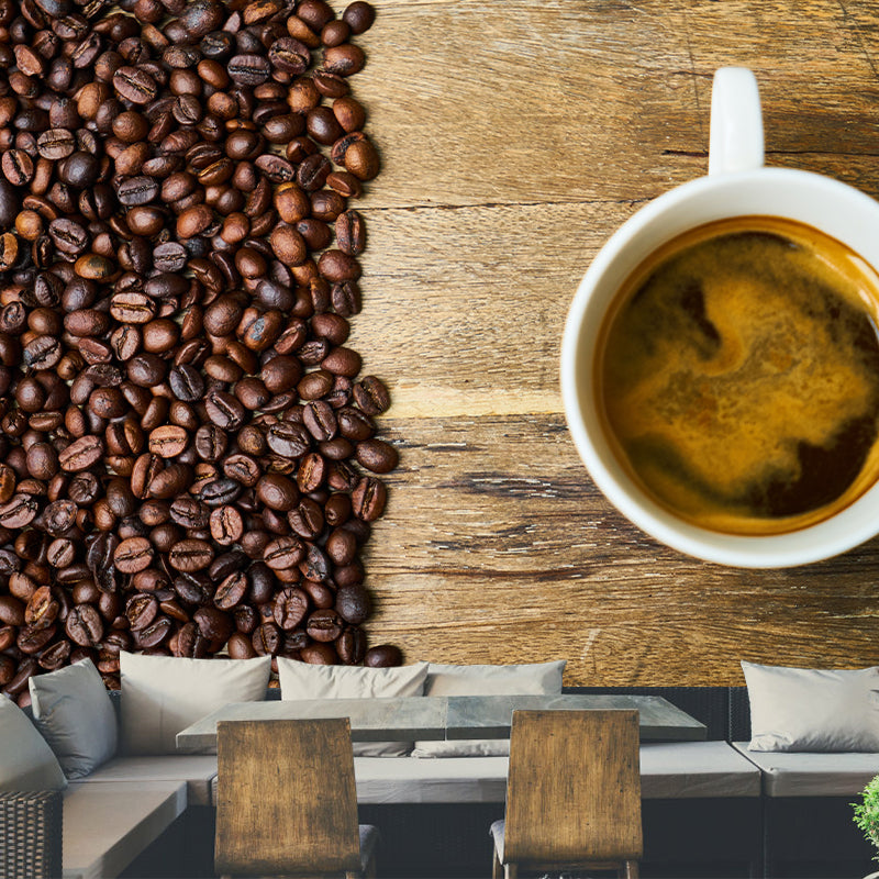 Fragrant Coffee Wall Decal for Moern Coffee Shop Stain Resistant, Made to Measure