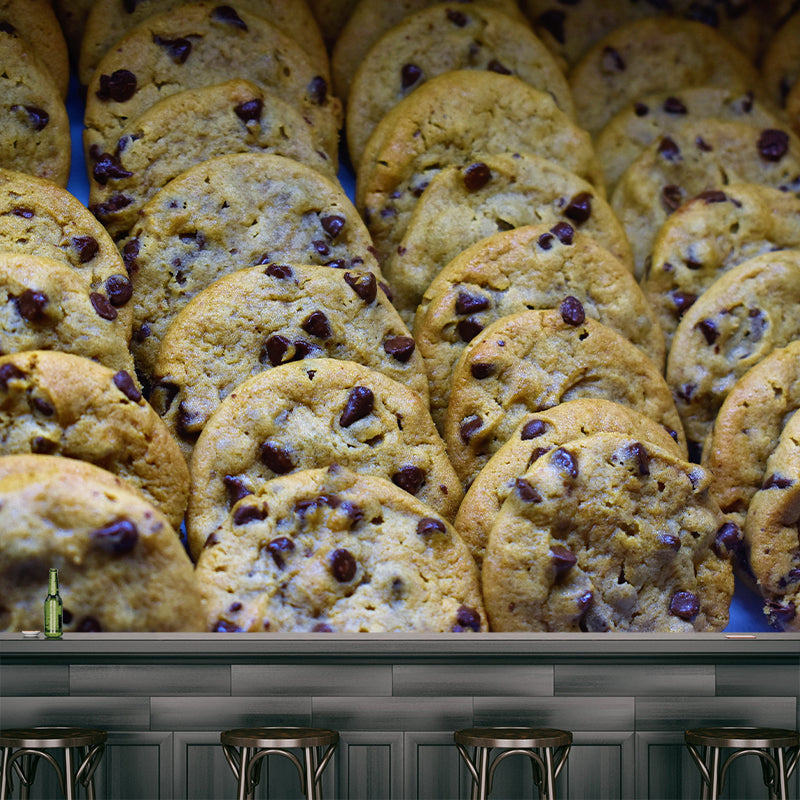 Dessert Photo Wall Mural Full Size Wall Art for Coffee Shop, Made to Measure