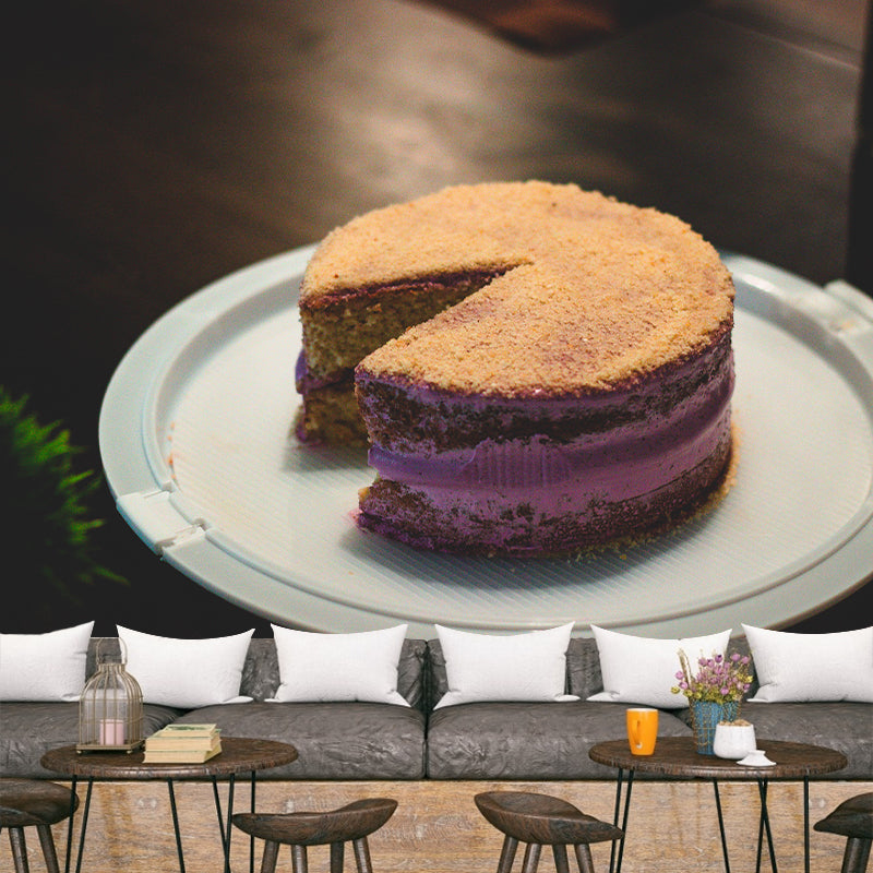 Dessert Photo Wall Mural Full Size Wall Art for Coffee Shop, Made to Measure