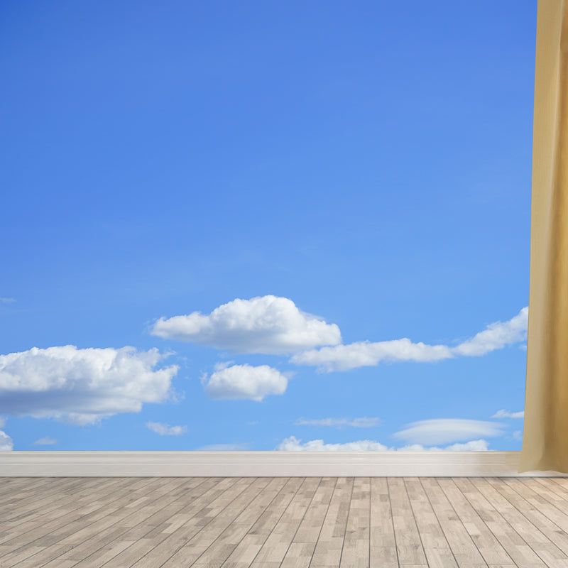 Modern Decorative Sky Scenery Wall Mural for Living Room, Moisture Resistant