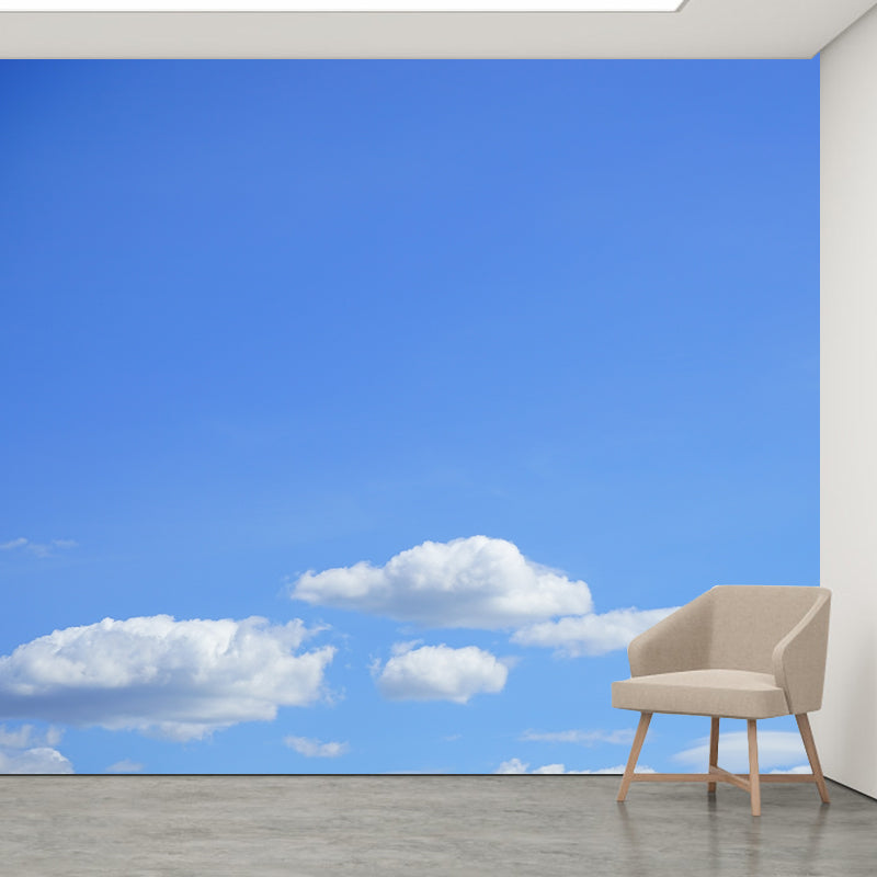 Modern Decorative Sky Scenery Wall Mural for Living Room, Moisture Resistant