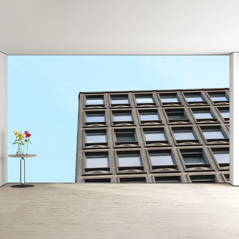 Contemporary City Architecture Moisture Resistant Wall Decor for Meeting Room